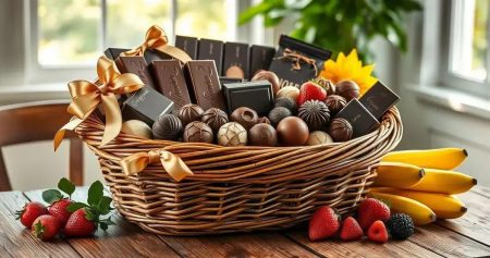 cesta de chocolate
